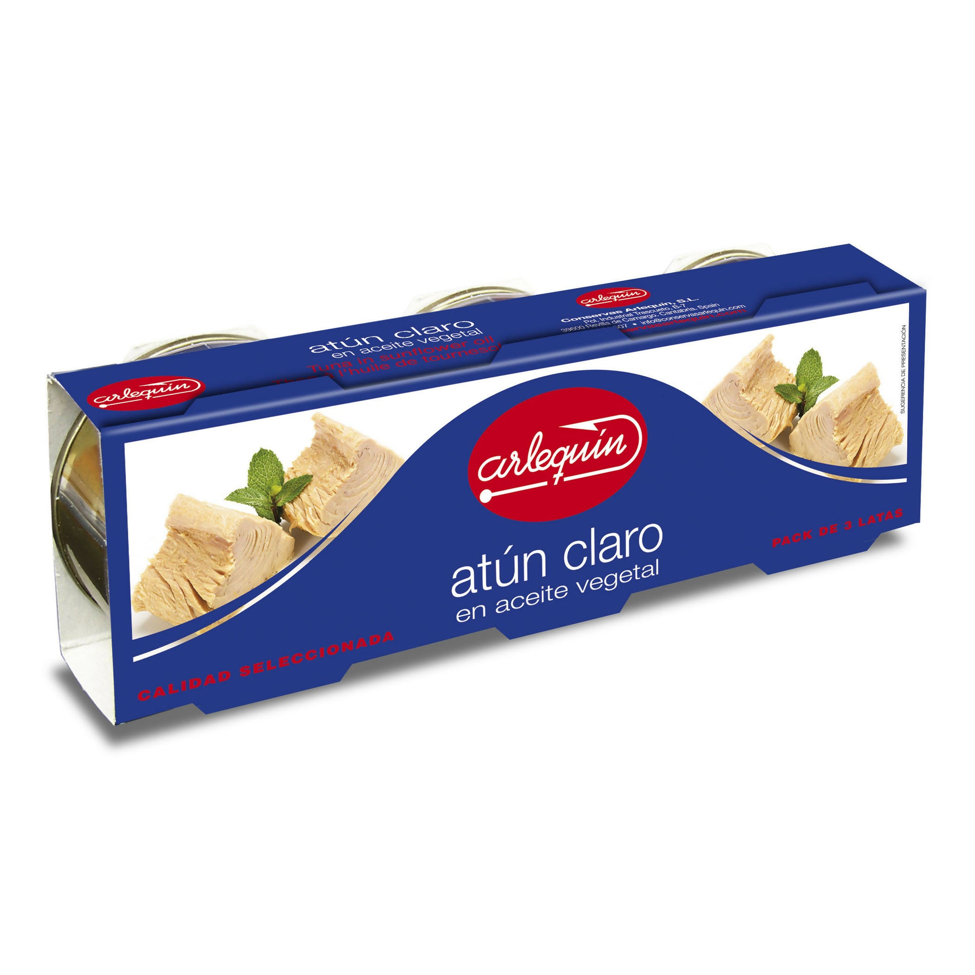 Tuna in olive oil 85 gr pack 3 Arlequin
