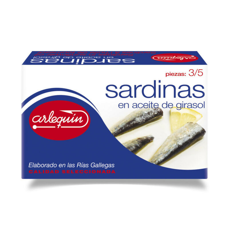 Sardines in sunflower oil 125 gr Arlequin