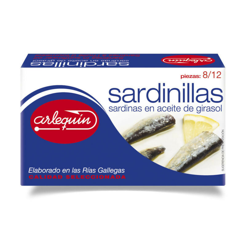 Sardines in sunflower oil 90 gr Arlequin